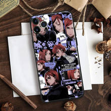 Jujutsu kaisen nobara kugisaki silicone macio vidro caso do telefone capa escudo para iphone se 6s 7 8 plus x xr xs 11 12 mini pro max 2024 - compre barato