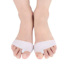 1-2 par antepé almofada hallux valgus straightener dedo do pé corrector polegar separador união dor aliviar ferramentas protetor para pedicure 2024 - compre barato