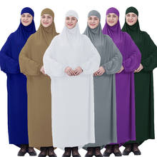 Women Muslim Overhead Hijab Prayer Farasha Robe Islamic Abaya Dress Kaftan Jilbab Loose Hooded Dress Islamic Clothing Fashion 2024 - buy cheap