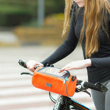 Recém-novo à prova dwaterproof água mountain bike saco de bicicleta panniers toca tela caso do telefone ciclismo frente tubo guiador sacos 2024 - compre barato