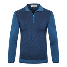 Suéter bilhar de lã masculino, nova moda casual com zíper, de alta qualidade, bordado, tamanho grande, frete grátis 2024 - compre barato