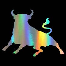 14*10.6CM Spanish Bull Fashion Cool Sticker Vinyl Car Sticker On Car Styling Waterproof Decals 3D Black/Silver/Laser 2024 - buy cheap