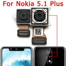 Оригинальная камера заднего вида для Nokia 5,1 Plus 5,1 Plus X5 основная большая задняя камера Модуль гибкий кабель запасные части 2024 - купить недорого