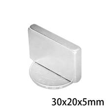 2~50pcs 30x20x5 mm Block Powerful Magnets 30mmX20mm Bulk Sheet Neodymium Magnet 30x20x5mm Permanent NdFeB Magnetic 30*20*5 mm 2024 - buy cheap