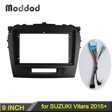 Rádio fascias apto para suzuki vitara 2015 estéreo dvd player surround painel guarnição montagem kit de instalação quadro 2024 - compre barato