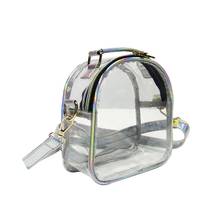 Women Girls Crossbody Clear Purse Shoulder Handbag Jelly Candy Color Oval Shaped Mini Transparent Bags Phone Holders 2024 - buy cheap