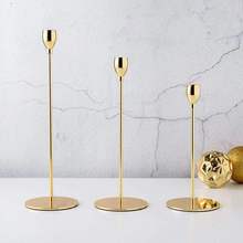 Simple moments Modern Style Gold Metal Candle Holders Wedding Decoration Bar Party Home Decor Candlestick 2024 - buy cheap