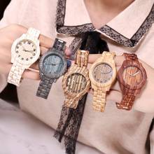 Модные женские наручные часы с деревянным циферблатом и круглым циферблатом, с арабским номером, с полимерным ремешком, аналоговые кварцевые наручные часы hombre zegarek damski, часы для женщин 2024 - купить недорого