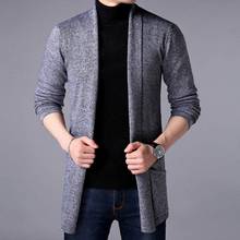 2022 Hot Sale Brand-Clothing Spring Cardigan Male Fashion Quality Cotton Sweater Men Casual Gray Redwine Mens Sweaters M-3XL 2024 - buy cheap