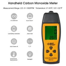 Medidor portátil de monóxido de carbono, detector de vazamentos de gás, faixa 1-1000ppm, alta sensibilidade, monitor de gás 2024 - compre barato