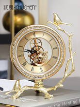 Роскошные винтажные настольные часы с календарем, пользовательские настольные часы, креативные винтажные часы, винтажные настольные часы 2024 - купить недорого
