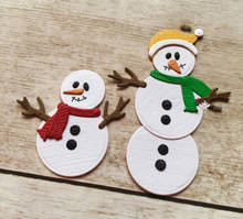 Mmao Crafts-troqueles de corte de acero y Metal, plantilla de decoración de muñeco de nieve de Navidad para álbum de recortes DIY, troqueles de papel/tarjetas fotográficas en relieve 2024 - compra barato