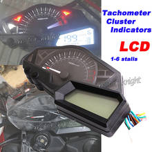 Retroiluminação motocicleta velocímetro odômetro tacômetro kmh relógio com sensor 15000rph ninja 300 ex300a 2013-2018 14 15 16 17 19 2024 - compre barato