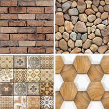 30*30cm 3D Stone Brick Wall Panel DIY Wallpaper Stickers Home Room Decor PVC Vinyl Art Waterproof Bathroom Decals 2024 - buy cheap