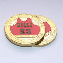 1 OZ Basketball Air Michael Jordan Finished in 24k gold Coloured clad coiN,10pcs/lot free shipping 2024 - buy cheap