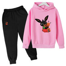 Primavera e outono crianças desenhos animados bing anime crianças hoodie de algodão meninos meninas esportes hoodie 2-16 anos roupas 2024 - compre barato