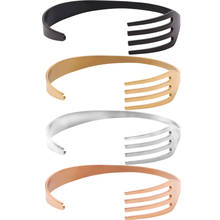 Aço inoxidável fork bangle quatro cores feminino mão pulseiras punk rock jóias masculino pulseira acessórios presente para amigos 2024 - compre barato