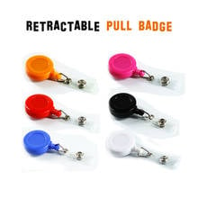 Retractable Pull Badge ID Department Brand Name Badge Holder Scroll Key Ring Chain Clip School Student Office Badge Reel S-10 2024 - buy cheap