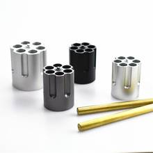 Gun Cylinder Pen Holder, Revolver Pen Holder with 6 Bullet Pens Pencil Holder Heavy Duty Non-Slip Office 2024 - buy cheap