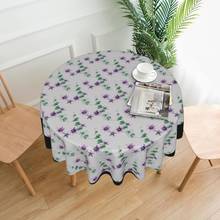 Toalha de mesa lilás verão poliéster capa de mesa kawaii barato decoração pano de mesa personalizado 2024 - compre barato