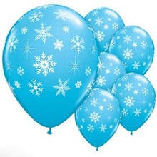 New 10PCs Snowflake Blue Latex Balloon Birthday Wedding Christmas party Decorations Unicorn party Supplies 2024 - buy cheap