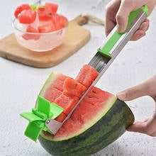 Fatiador de melancia, cortador de melancia e frutas, em aço inoxidável, refrescante 2024 - compre barato