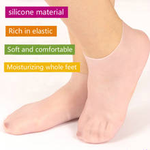 Meias de silicone hidratante para o calcanhar, protetor para cuidados com a pele dos pés em casa, novo, 2021, hidratante, 3 tamanhos 2024 - compre barato