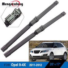 For Saab 9-4X Car Front Windscreen Wiper Soft Rubber Wiper Blades Push Button Arms Accessories 2011 2012 2024 - buy cheap