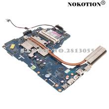 Материнская плата NOKOTION NWQAA LA-6061P для ноутбука Toshiba Satellite A660, материнская плата K000104250 K000104270 с радиатором, процессор i5 2024 - купить недорого