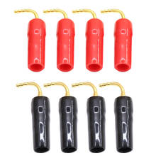 8PCS HIFI gold plated banana plug, Speaker jack Wire Pin Plug Connector 2024 - buy cheap