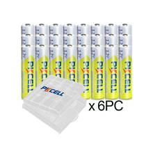 24PC PKCELL  1.2V AAA Battery 1000MAH 3A aaa Ni-MH batteries AAA Rechargeable Battery toys with 6PC Battery Box holder 2024 - buy cheap