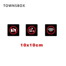 Smoking 3d No Signage Plate Sticky Wall Sticker No Smoking Icon Tag No Photographing Picture Taking Prohibited Wifi Sign Board 2024 - buy cheap