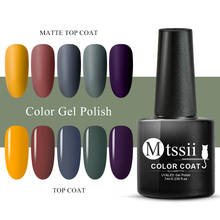 Mtssii 7ml Matte Top Coat Color UV Gel Nail Polish Morandi Series Semi Permanent Soak Off UV Gel Varnish DIY Nail Art Gel Paint 2022 - buy cheap