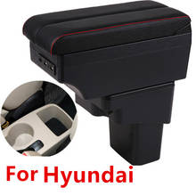 For Hyundai Solaris/Verna/Grand Avega armrest box central Store content Storage box with USB interface products 2024 - buy cheap