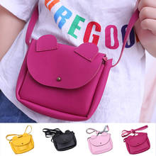 Hot Cute Cartoon Ears Kids Girls Shoulder Bag Crossbody Sling PU Leather Children Small Coin Wallet Handbag OPK1 2024 - buy cheap