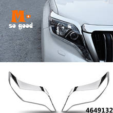 ABS Chrome Car Styling Trims Accessories Car Decoration Headlamps Cover  2014 2015 2016 2017 for Toyota Prado 150 2024 - buy cheap