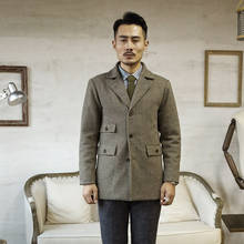 Com a descrição de leitura! Jaqueta estilosa masculina de lã quente, espessa tamanho asiático, inverno 2024 - compre barato