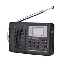Mini rádio fm/am/sw/lw/tv, suporte portátil, receptor de frequência completa, despertador, rádio fm 2024 - compre barato