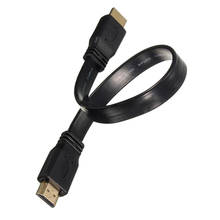 Short HDMI Male to Male Plug Flat Cable Cord Full HD for Audio Video HDTV TV PS3 2024 - buy cheap