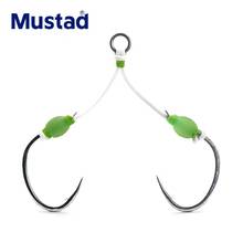 Mustad J-ASSIST3 luminous Double Barbed String Steel Assist Jig Hook Fishing Hook 2024 - buy cheap