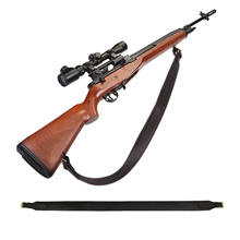 Тактический ремень Tourbon для винтовки, ремень из натуральной кожи для ружья с пряжкой и плечевым ремнем, регулируемая длина 2024 - купить недорого