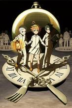 Póster de seda con estampado artístico de Anime The Promised Neverland, Yakusoku no Neverland, Freddy, Emma, Ray, decoración de pared del hogar 2024 - compra barato