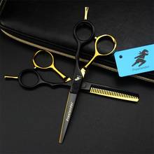 Professional 5.5 inch hair scissors  high quality Hairdressing scissors  Barber scissors Cutting Thinning shears 2024 - buy cheap
