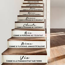 Romantic Stairs Stickers Home Decoration Accessories For Living Room Bedroom Vinyl Mural Decal 2024 - compre barato