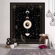 Divination Astrology Sun Moon Tapestry Wall Hanging Black Witchcraft Supplies Room Decor Celestial Ancient Psychedelic Tapestry 2024 - buy cheap