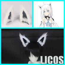 Vtuber Hololive Shirakami Fubuki Cosplay Ears Headwear Hairclip Cosplay Accessories Halloween Props 2024 - buy cheap