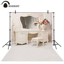 Allenjoy photography background dressing table mirror Bridal white wedding shower photocall backdrop photophone decoration props 2024 - buy cheap