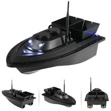 Barco D11 RC buscador de peces, bote de cebo de pesca, 1,5 kg, carga de 500m, Control remoto, velocidad fija, 2 baterías, 2 motores, 2 cubos de cebo, 2 luces LED 2024 - compra barato