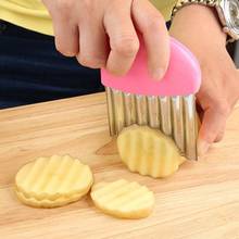 Stainless Steel Potato Cutter French Fries Chips Making Peeler Kitchen Knife Durable Ripple Shape 2024 - buy cheap