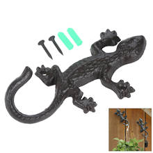 1PC Cast Iron Antique Animal Figurine Rack Hanging Lizard Rack Towel Hooks Hanger Coat Hat Garden Home Decor Wall Hook 2024 - buy cheap